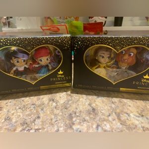 Disney Princess Mini Vinyl Romantic Series by Funko 2 New Sets